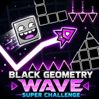 Black Geometry Wave: Super Challenge - free online game