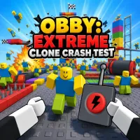 Play Obby: Extreme Clone Crash Test now!