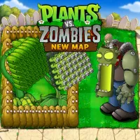 Plants vs. Zombies: New Map - free online game